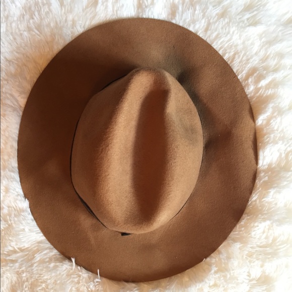 Accessories - Floppy Wool Panama Hat Camel